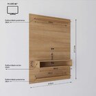 Painel Para Tv Até 50 Polegadas 157,5cmx115cm 1 Nicho Bouleva