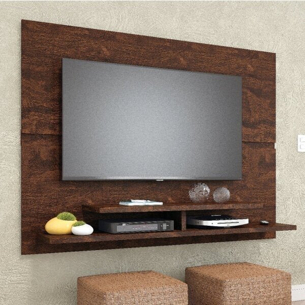 Painel Para Tv Até 50 Polegadas 2 Prateleiras Monaco Lukaliam