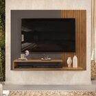 Painel Para Tv Ate 50 Polegadas 2 Prateleiras Nando  Freijó/c