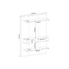 Painel Para Tv Até 50 Polegadas Com 2 Nichos Mister Off White