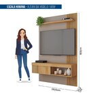 Painel Para Tv Até 50 Polegadas Com Ripado Moon Buriti/fendi
