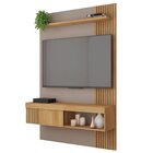 Painel Para Tv Até 50 Polegadas Com Ripado Moon Buriti/fendi