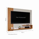 Painel Para Tv Até 50 Polegadas Dunas 100% Mdf Off White/cina