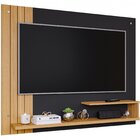 Painel Para Tv Até 50 Polegadas Dunas Preto Chumbo/nature