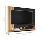 Painel Para Tv Até 50 Polegadas Dunas Preto Chumbo/nature
