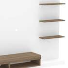 Painel Para Tv Até 50 Polegadas Fraiburgo Branco E Castanho