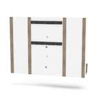 Painel Para Tv Até 50 Polegadas Fraiburgo Branco E Castanho