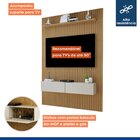 Painel Para Tv Até 50 Polegadas Frisado Curitiba Cinamomo/off