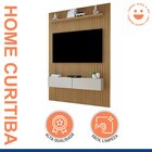 Painel Para Tv Até 50 Polegadas Frisado Curitiba Cinamomo/off