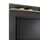 Painel Para Tv Até 50 Polegadas Friso Grafite E Siena 160 Cm
