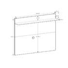 Painel Para Tv Até 50 Polegadas Friso Grafite E Siena 160 Cm