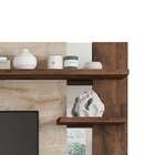 Painel Para Tv Até 50 Polegadas Havaí Marrom Claro E Café