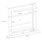 Painel Para Tv Até 50 Polegadas Havaí Marrom Claro E Café