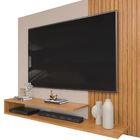 Painel Para Tv Até 50 Polegadas Nando D04 Carvalho Nobre/griz