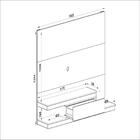 Painel Para Tv Até 50 Polegadas Nath Branco 160 Cm