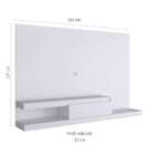 Painel Para Tv Até 50 Polegadas Nath Branco 160 Cm