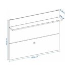 Painel Para Tv Até 50 Polegadas Nt 1185 Preto Tx/freijo Trend