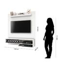 Painel Para Tv Até 50 Polegadas Osaka Para Sala Branco
