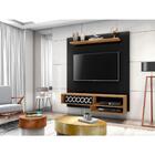 Painel Para Tv Até 50 Polegadas Osaka Para Sala Preto Freijó