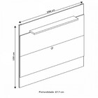 Painel Para Tv Até 50 Polegadas Quasar 1 Prateleira Preto/noc