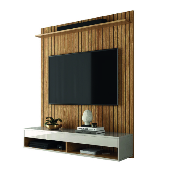 Painel Para Tv Até 50 Polegadas Ripado Impressão 3d 1,20m Mad