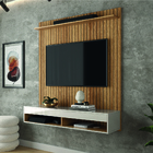 Painel Para Tv Até 50 Polegadas Ripado Impressão 3d 1,20m Mad