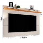 Painel Para Tv Até 50 Polegadas Vivare New Off White/freijo -
