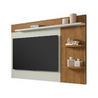 Painel Para Tv Até 50´´ Suspenso Portugal - Cinza / Freijó