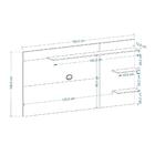 Painel Para Tv Até 50´´ Suspenso Portugal - Cinza / Freijó