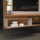 Painel Para Tv Até 52 Polegadas Com Espelho Solid  Griz/carva