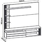 Painel Para Tv Até 52 Polegadas Com Espelho Solid Dj Móveis O