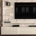 Painel Para Tv Até 55 Pol. Bancada Suspensa Atena Calacata/of