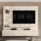 Painel Para Tv Até 55 Pol. Bancada Suspensa Atena Calacata/of