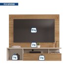 Painel Para Tv Até 55 Polegadas 122,5cmx136cm Brasil Buriti/o