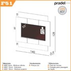 Painel Para Tv Até 55 Polegadas 140cm Industrial Pradel Móvei