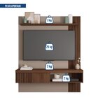 Painel Para Tv Até 55 Polegadas 183cmx150cm Com Ripado Moon F