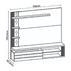 Painel Para Tv Até 55 Polegadas 1 Porta Marin Dj Móveis