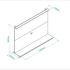 Painel Para Tv Até 55 Polegadas 1 Prateleira Brv Móveis Casta