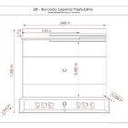 Painel Para Tv Até 55 Polegadas 2 Portas Frizz Sublime Cinamo