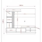 Painel Para Tv Até 55 Polegadas 2 Portas Frizz Supreme Fendi/