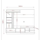 Painel Para Tv Até 55 Polegadas 2 Portas Frizz Supreme Madete