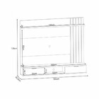 Painel Para Tv Até 55 Polegadas 2 Portas Lets Hb Móveis