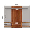 Painel Para Tv Até 55 Polegadas Atlas Ripado 3d Off White/nat