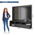 Painel Para Tv Até 55 Polegadas Brasil Preto