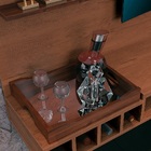 Painel Para Tv Até 55 Polegadas C/ Bar Adega 4 Nicho Bandeja