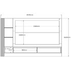Painel Para Tv Até 55 Polegadas Cairo Lukaliam Móveis Tauari/