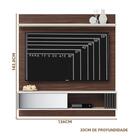 Painel Para Tv Até 55 Polegadas Com Espelho Nogueira Real Off