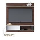 Painel Para Tv Até 55 Polegadas Com Espelho Nogueira Real Off