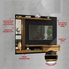 Painel Para Tv Até 55 Polegadas Com Led Espelhos Vidro E 1 Po