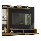 Painel Para Tv Até 55 Polegadas Com Led Espelhos Vidro E 1 Po